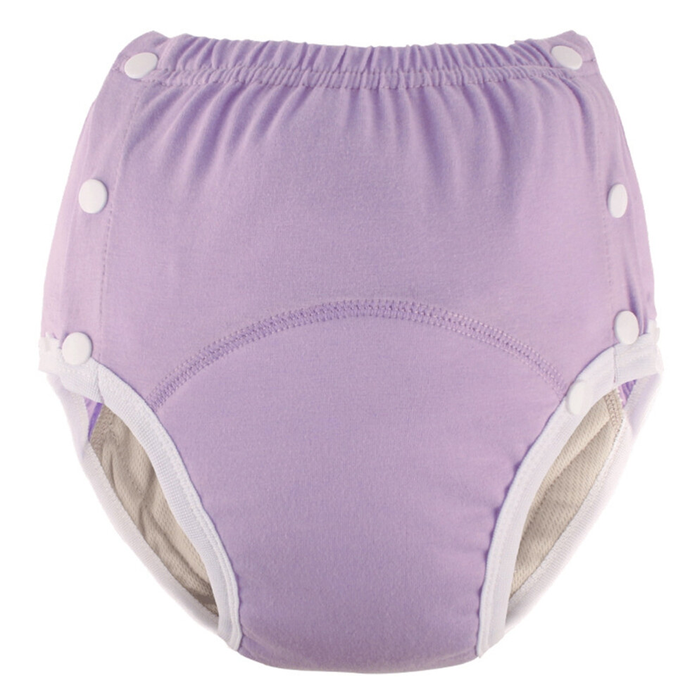 Adults Button Cloth Diaper Pants Washable Cotton Underpants Quick Dry Reusable Incontinences Underwear For Travel Home