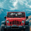 Panda Print Windshield Sun Shade for Jeep Wrangler 2