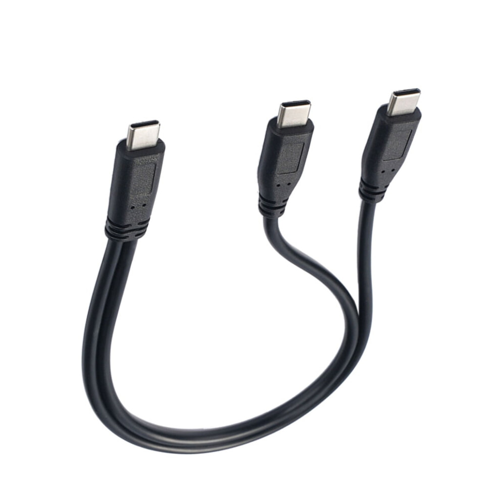 Usb C To Two Type C Splitter Charging Cable 30Cm 11.8Inch For Multiple Electronics Devices Charging Cable 9558830201223