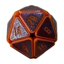 1 Pc Polyhedral Dice Set – 20-Piece D&D RPG MTG Dice, Comfortable Bouncer, 3D Printed Stress Relief Dice, Compatible with D&D