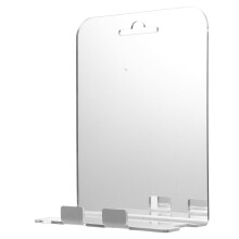Anti-fog Shower Mirror Travel 19.30X15.50X6.20CM White