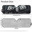 Panda Print Windshield Sun Shade for Jeep Wrangler 7