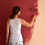 1 Set Mini Paint Roller with Handle for Walls Doors and DIY Projects 7