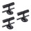 3Pièces Compacte Noire Aide Sit-Up Assistance 5
