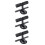 3Pièces Compacte Noire Aide Sit-Up Assistance 7