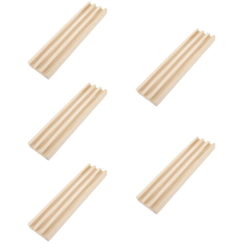 5Pièces Support Domino En Bois De Pin Clair Pour Jeux De Société