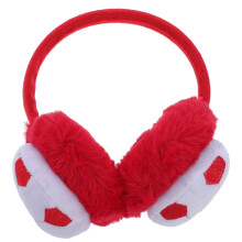 Red Plush Earmuff Durable Warm Winter Ear Warmer for Outdoor Sports