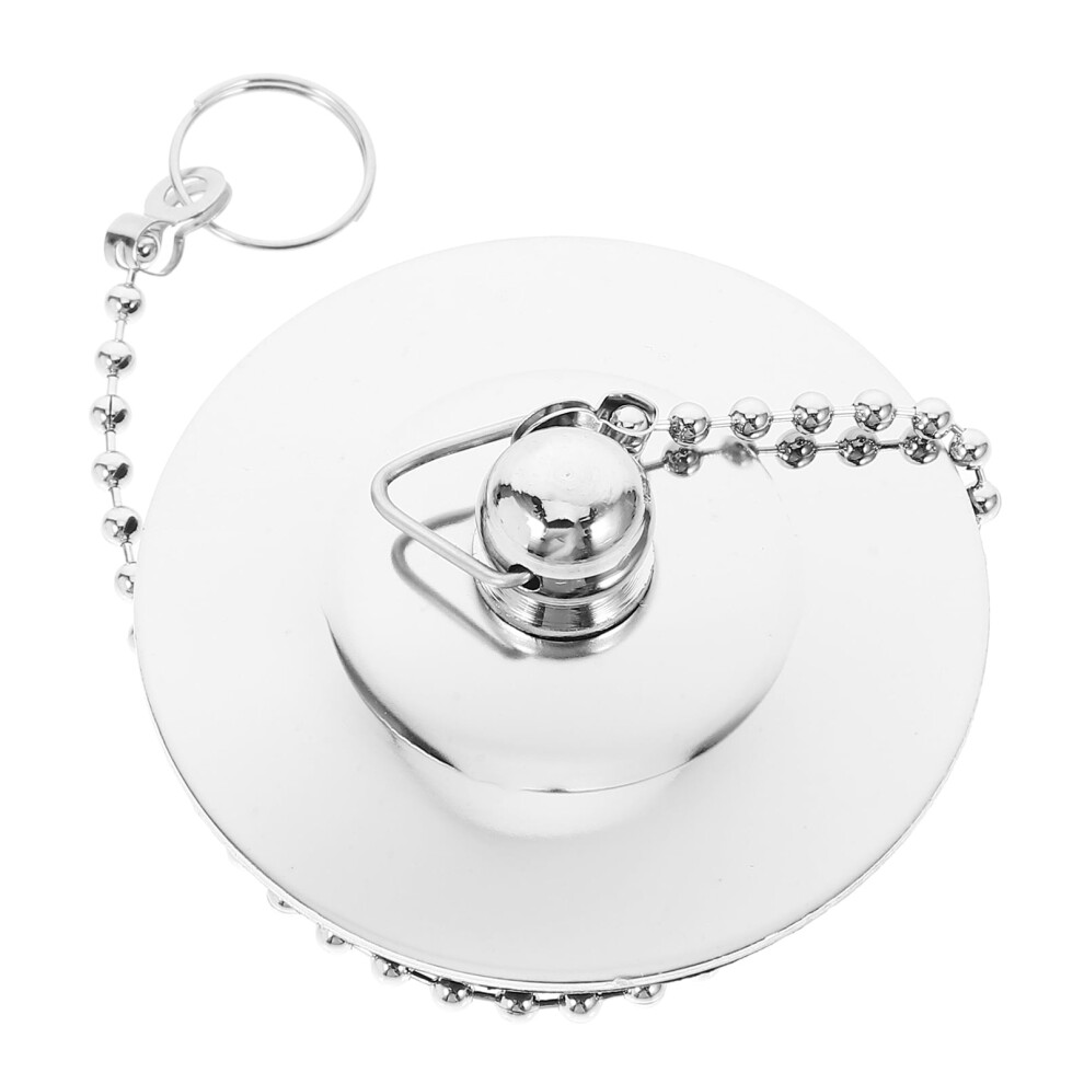 Bathtub Drain Plug With Chain Sink Basin Water Stopper For Bathroom Kitchen 9101399474258