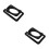 2Pièces Pieds Support Métalliques Pour Enceintes Bureau Noir Résistant 6