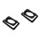 2Pièces Pieds Support Métalliques Pour Enceintes Bureau Noir Résistant 8