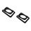 2Pièces Pieds Support Métalliques Pour Enceintes Bureau Noir Résistant 9