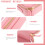 Sac Cosmétique Rose Clair En PU Grande Ouverture 4