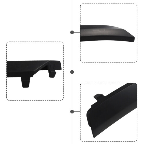 Front Bumper Wheel Arch Trim Cover ABS Black 1