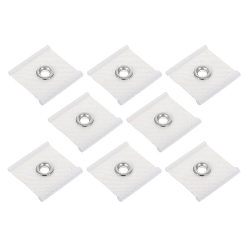 16Pcs Portable Rv Awning Eyelet Hardware Secure Fit PVC White 2