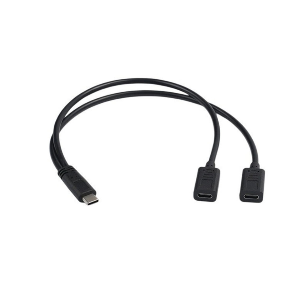 Fast Charging Cord Double Type-C Port Charging Adapter Cable Otg Cable Usb C Male To Double Usb C Female Splitter Cable 9101399472391