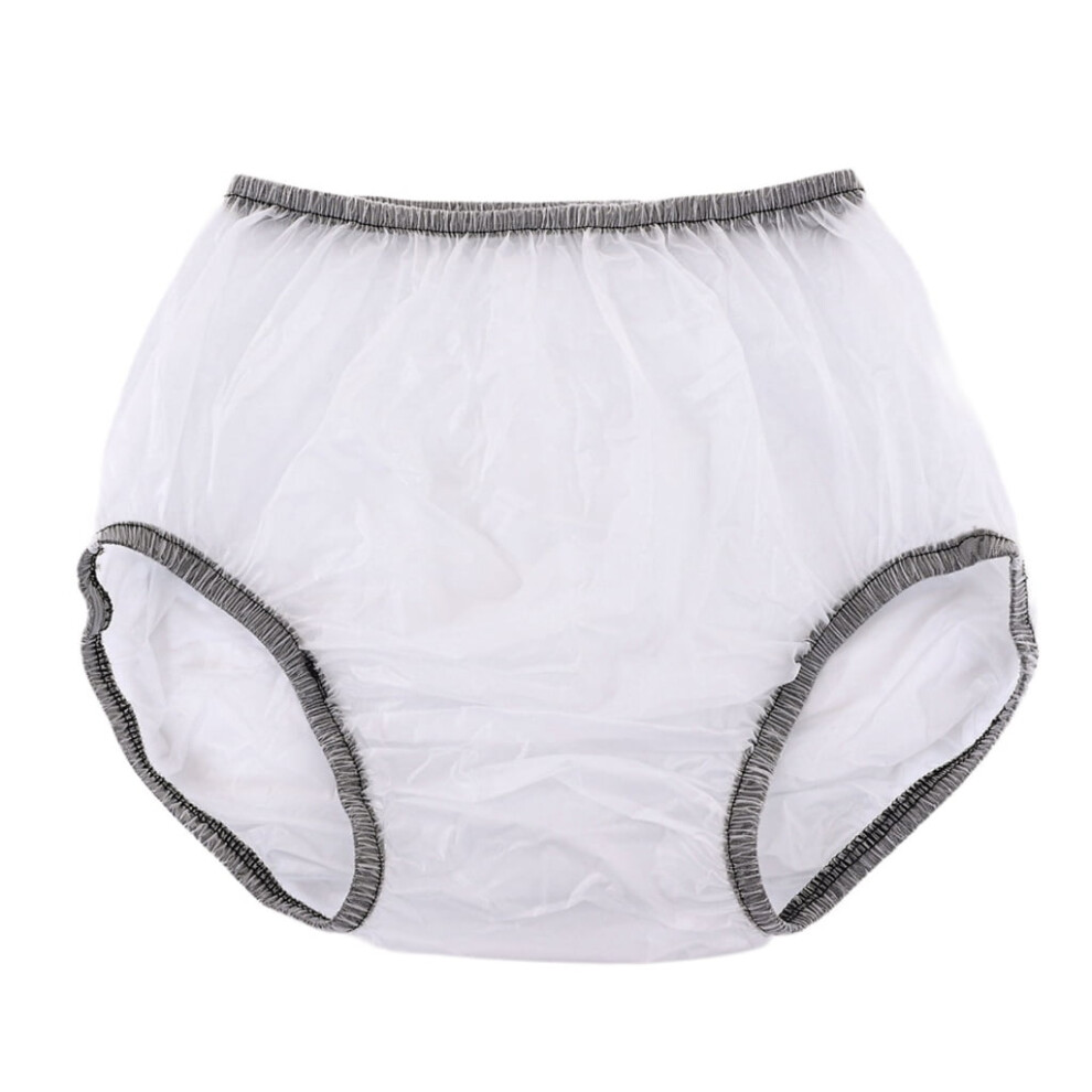 Adult Incontinence Underwear Water Resistant Plastic Pants Leakproof Diaper Cover Underpants Briefs for Disabled Elderly