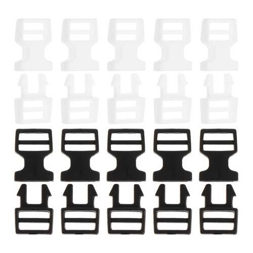 360Pcs Assorted Color Plastic Buckles Mini Strap Connectors for Bags 2