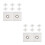 16Pcs Portable Rv Awning Eyelet Hardware Secure Fit PVC White 6