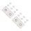 16Pcs Portable Rv Awning Eyelet Hardware Secure Fit PVC White 7