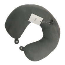 U-shaped pillows, Travel Pillow 100% Pure Memory Foam Travel Neck Pillowl, Grey