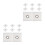 16Pcs Portable Rv Awning Eyelet Hardware Secure Fit PVC White 9