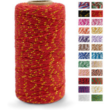 328ft Cotton Twine Rope for Baking, Crafts, DIY Wedding & Christmas Wrapping – Durable Packing String