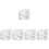 5Pcs Silver Carbon Cutting Dies for DIY Scrapbook Crafts 7