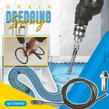 2Pcs Electric Drain Unblocking Tool, Compatible with Sink/Toilet/Sewer, for Home Drainage Maintenance