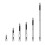 COMEET Screwdriver Bits,6Pcs Antislip Screwdriver Bits Set Alloy Steel for Multiple Screw Specifications and Hand Repair Projects 1