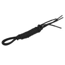 Shoe Laces for Dress Shoes Black Waxed Cotton 1 Pair 120cm x 0.3cm Round