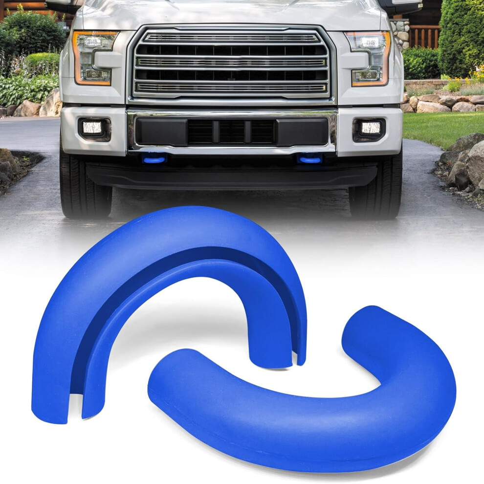 Tow Hooks Covers (, 2Pcs) For Ford F150 (2004Â2025), Bronco (2021Â2024), Toyota Tundra (2017Â2021) Blue 9558830204705
