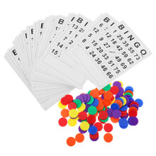 5Ensembles Accessoires Cartes Papier Jetons Plastique Assortis
