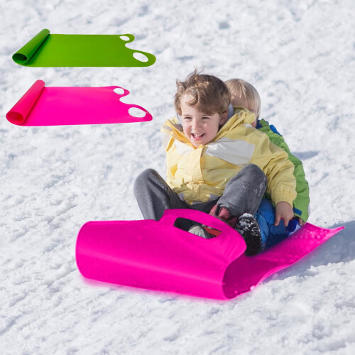 Snow Slider Mat Portable Roll-Up Sled 42x122cm 2