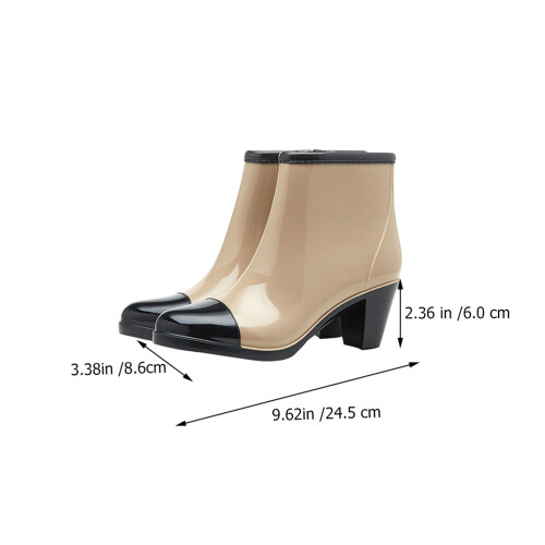 High Heel Rain Boots 1 Pair For With Pvc Material 1