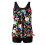 Dames tankini set, hoog model badpak met ingebouwde 2
