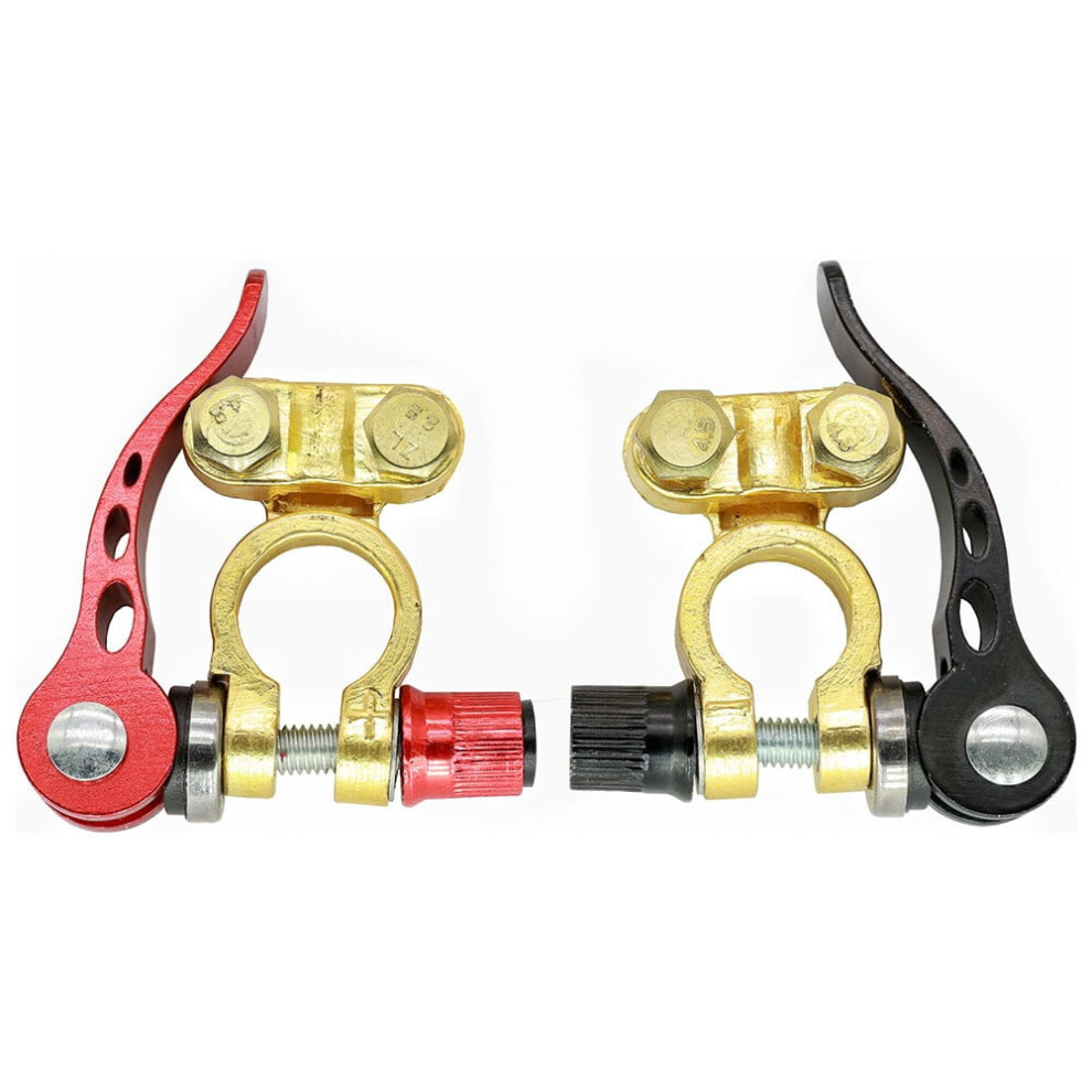 2Pcs Car Battery Terminal Connector Top Post Positive Negative 9193271990437