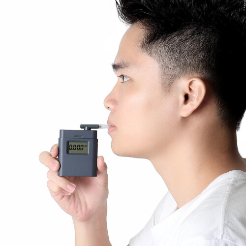 Portable LCD Digital Backlight Breath Analyzer Alcohol Tester with 5 Mouthpieces 2