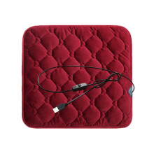 Portable Heated Seat Cushion with USB, Foldable for Office/Home/Stadium/Camping/Wheelchair – 17.7"x17.7", Lightweight