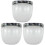 3Pièces Visière Casque Transparent Anti-Vent Et Pièce 3