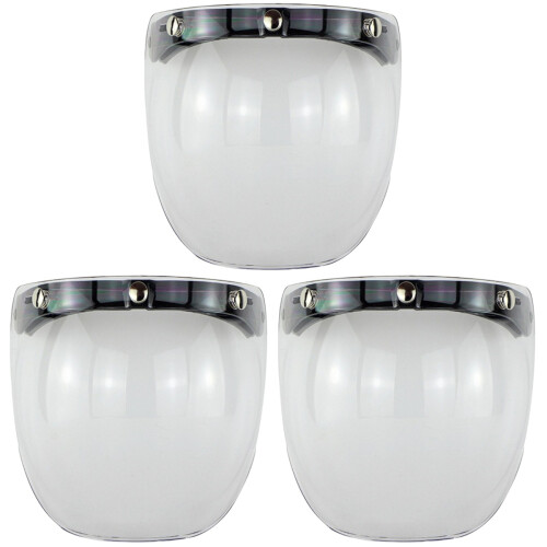 3Pièces Visière Casque Transparent Anti-Vent Et Pièce 2