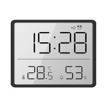 HD LCD Temperature & Humidity Monitor with 24-Hour Records, Easy Mounting for Home/Office/Baby Room