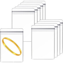 100pcs Clear Jewelry Dust-Proof Bags, Zip Lock & Airtight, Anti-Oxidation Pouches for Rings, Earrings, Necklaces