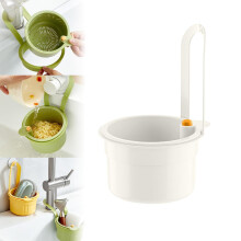Wall-Mounted Silicone Foldable Kitchen Sink Basket – Space-Saving Strainer for Fruits, Veggies & Prep – Compatible with Standard Sinks