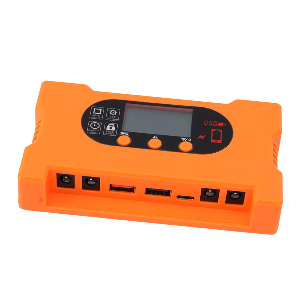 Dual Usb Type C Solar Charge Controller 70A For 12V/24V Batteries 4001387606256
