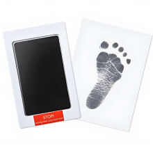 Black 12.5*8cm baby footprint handprint ink pad 100-day souvenir large baby wash-free ink ink