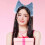 Furry Animal Ears Headband Blue Cloth 1 Set 5