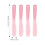 40Pcs Makeup Spatula Tools Pink Silicone for Lotion and Creams 9