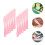 40Pcs Makeup Spatula Tools Pink Silicone for Lotion and Creams 10
