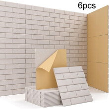 3D Polyester Fiber Acoustic Wall Panels,Sound Absorbing Decorative Felt Boards for Home Office Studio (6 Pack,30x30cm)