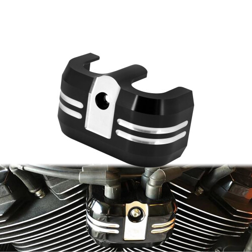 CNC Black Ignition Coil Pack Cover for Harley Softail 2